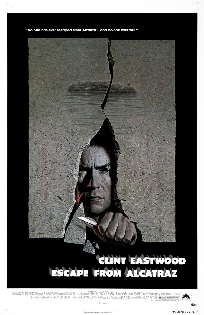 Escape from Alcatraz movie poster print : 11 x 17 inches : Clint