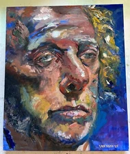 Monumental, Original Oil Painting, Portrait of a Man, by Van Ness