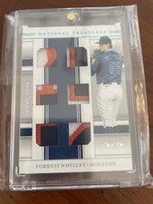 2020 Panini National Treasures Platinum 1/1 Forrest Whitley #GGMS-FW W/One Touch