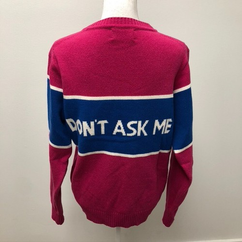 Gyles & George What The ****'s Going On Sweater Jumper Womens Large Wool - Picture 9 of 13