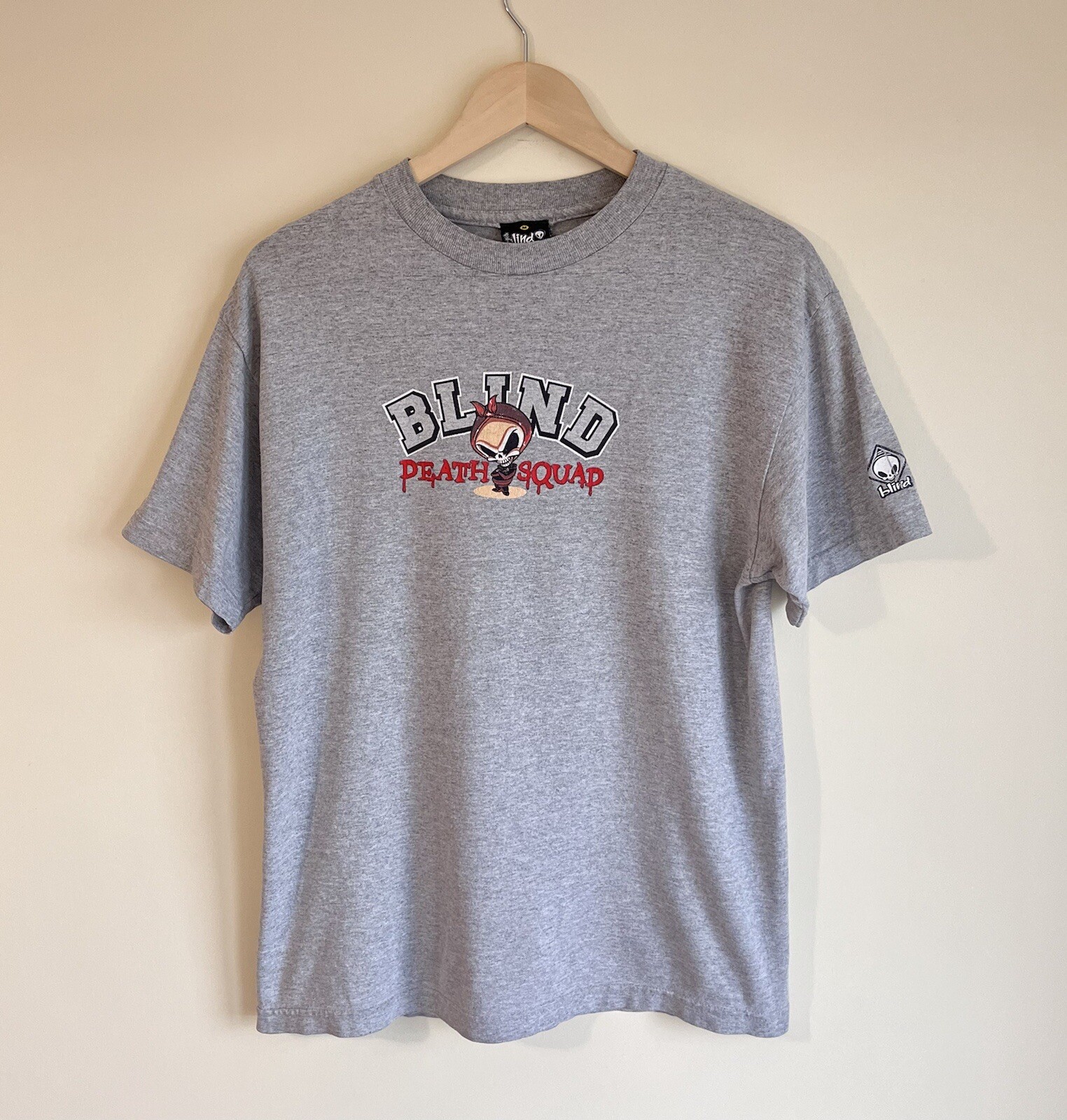 Death Squad 90s Og Vintage Reaper Tee T-shirt Made Usa Size 