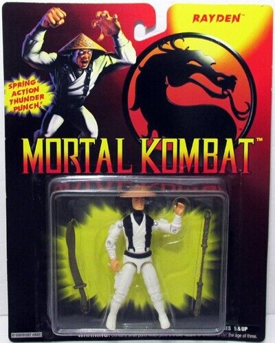 GI JOE MORTAL KOMBAT RAYDEN THUNDER PUNCH ACTION FIGURE 1994 HASBRO SEALED NEW! - Picture 1 of 7