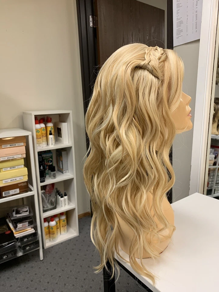 Forever Young 欧洲 BOHO 蕾丝前波浪编织皇冠 24B613 金发女郎 — 第 2/4 张图片