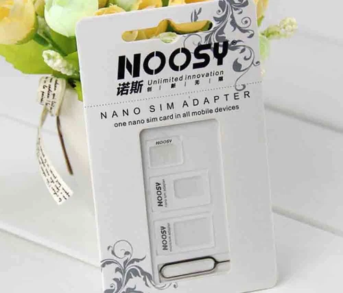 NOOSY 4 in 1 Sim Karten Adapter Micro Mini Nano Standard für alle Handys F4 - Bild 11 von 12