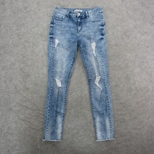 Refuge Jeans Women's 4 Blue Stone Wash Skinny Jeans