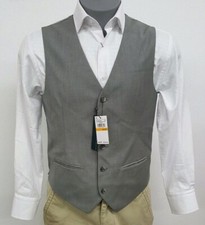 Perry Ellis Core Brushed Nickel Grey Button Up Men's Vest NWT 79.50 Choose Sz