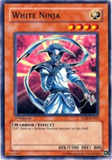3 x White Ninja - TLM-EN025 - Common - Unlimited Edition Near Mint, English