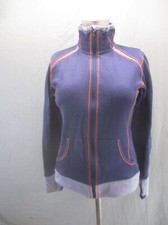 Columbia OMNI-WICK Size S Womens Blue Cotton Blend Full Zip Track Jacket 224