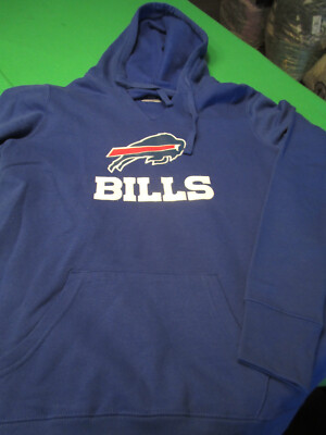 NEW NFL TEAM APPAREL BUFFALO BILLS WOMENS V NECK HOODIE HOODED SWEATSHIRT  BLUE S