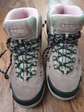 Hi-Tec H-24045 Womens Bandera Waterproof Hiking Boots, Tan/Blush Size 9M