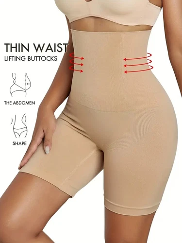 Womens Tummy Control Shapewear High Waisted Body Shaper Shorts Slimming Panties - Picture 4 of 36