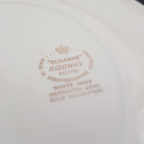 3pc Ridgway Susanne White Mist Ironstone Salad Plates, Made in England - Picture 5 of 9