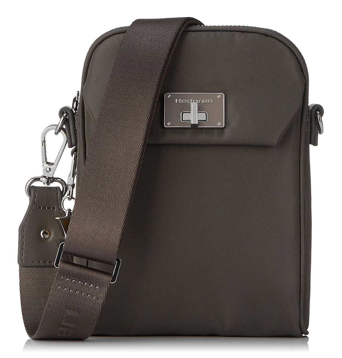 Borseta de umar Hedgren Expresso - Crossover vertical RFID, Negru