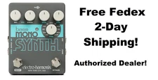 New Electro-Harmonix EHX Bass Mono Synth Synthesizer Guitar Pedal