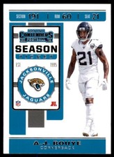 2019 Panini Contenders Season Ticket Red Zone A.J. Bouye Jacksonville Jaguars