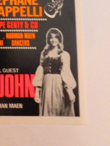 Olivia Newton John Sacha Distel Prince Of Wales Theatre London Flyer 1972 - Picture 4 of 4