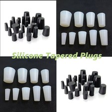 Silicone Tapered Plugs Powder Coating High Temp Masking Stoppers Rubber Bungs
