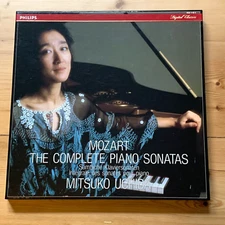 422  115-1 *MITSUKO UCHIDA plays MOZART - PIANO SONATAS  *NM*  Philips 1st 7LP
