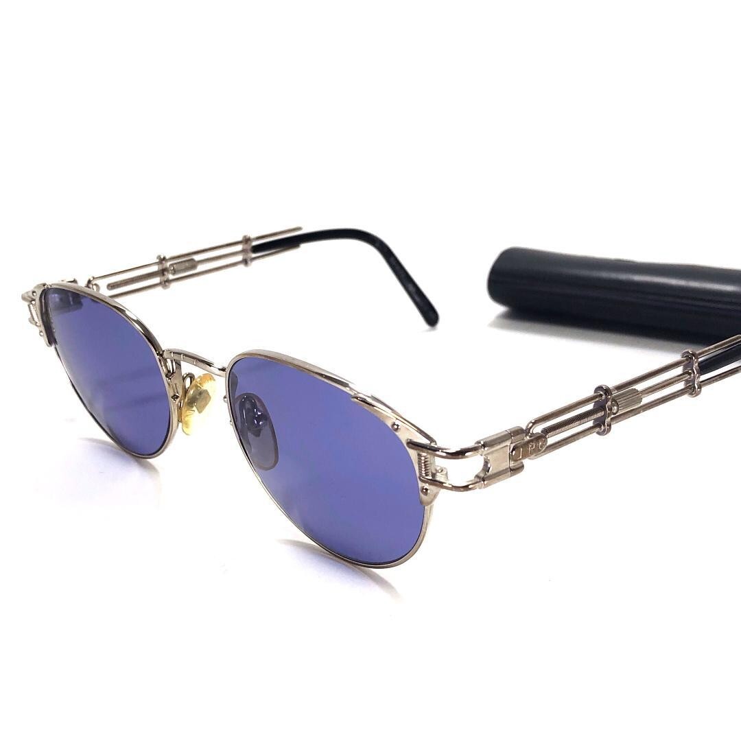 小物 JPG Jean Paul Gaultier oval sunglasses Jean Paul Gaultier screw motif oval sunglasses with case