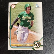 2022 Bowman Draft HENRY BOLTE 1st Bowman Card RC Oakland ATHLETICS #BD-121