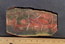 CARRASITE VARIETY MORRISONITE JASPER RARE LIGHTING STRIKE SLAB 58 GRAMS