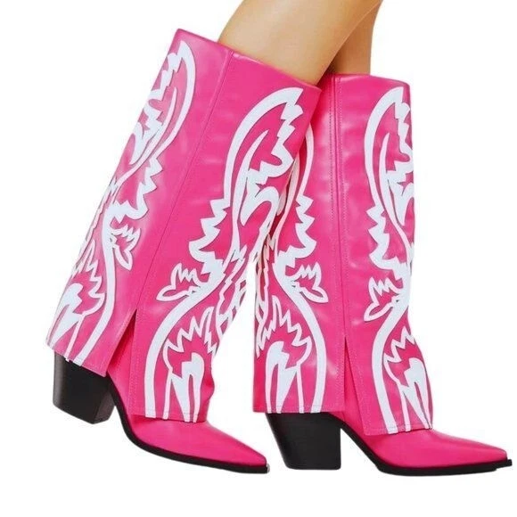 Hot pink cowboy boots cheap