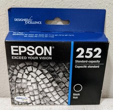 Genuine EPSON 252 Black Ink Cartridge NEW SEALED