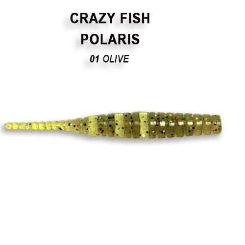 CRAZY FISH POLARIS 1.8" Soft Eatable Lures UV Lightning 8pcs Java Stick - Picture 18 of 31
