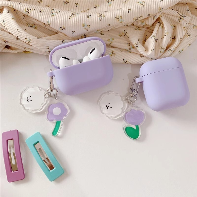 Purple AirPods Soft Case Cover AirPods Pro 1st 2nd 3rd Pro2