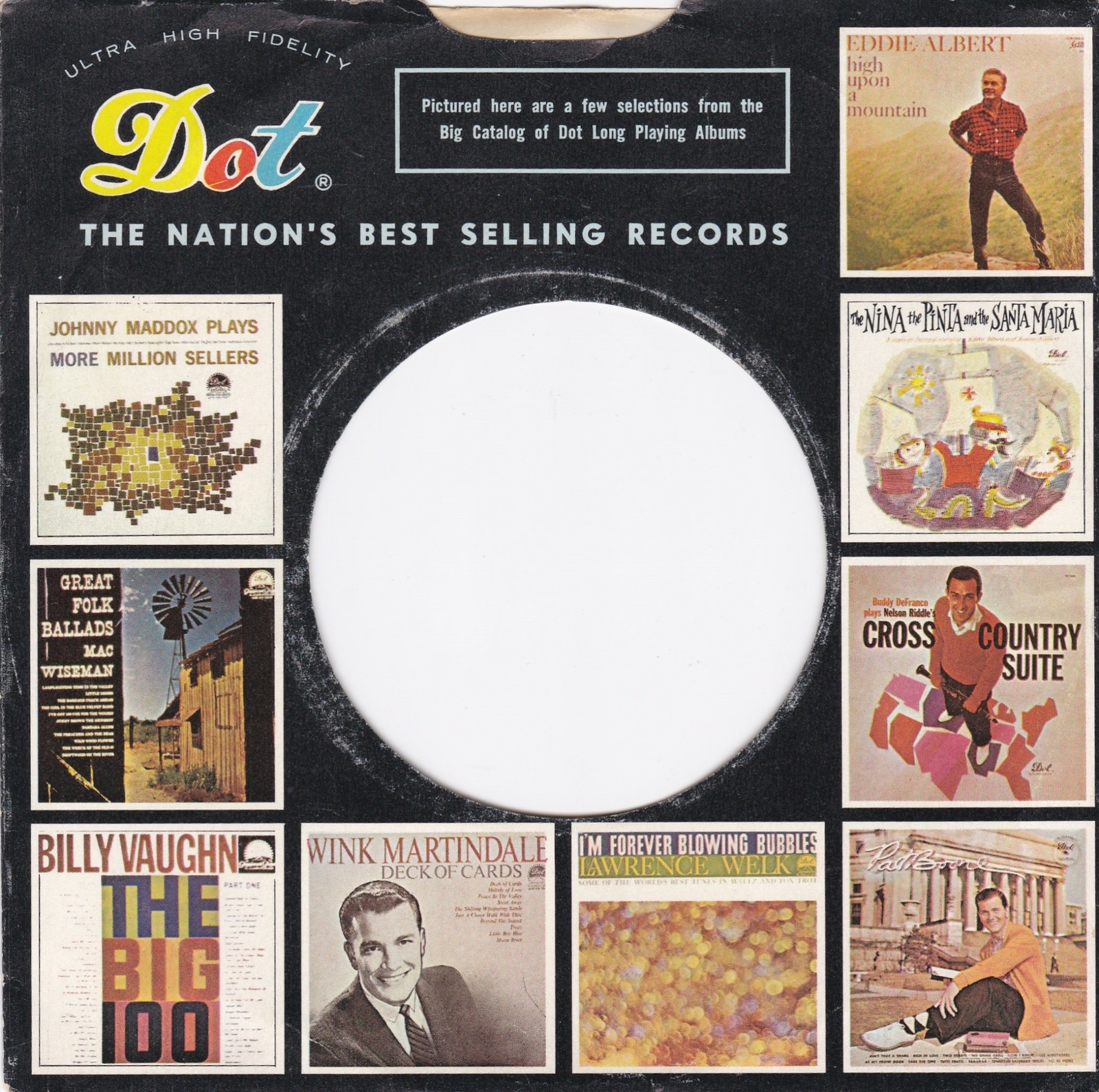 1960's DOT RECORDS w/1950's ALBUM COVERS 7