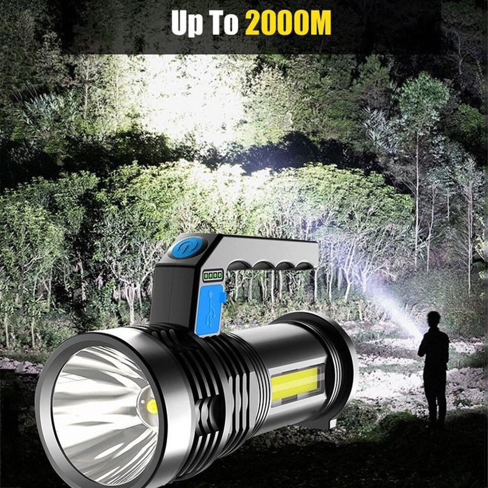 Protable Flashlight Handheld High Power Spotlight StrongLowStrobe