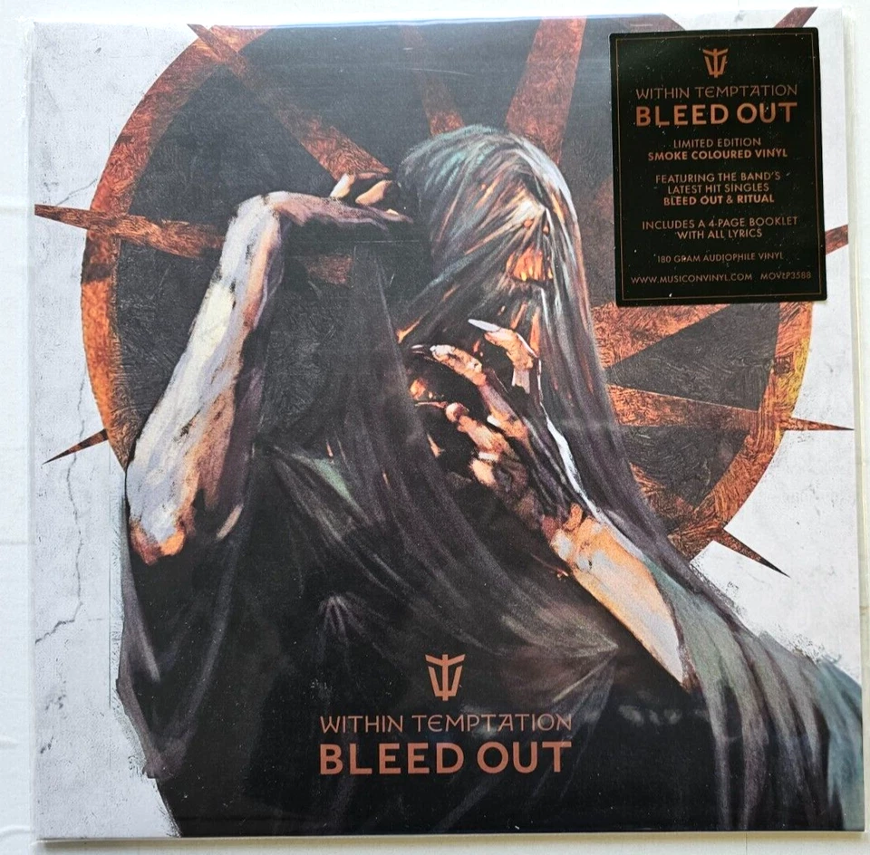 Within Temptation Bleed out LP Album Vinyl Record Limited Edition red and black Foto 2 de 4