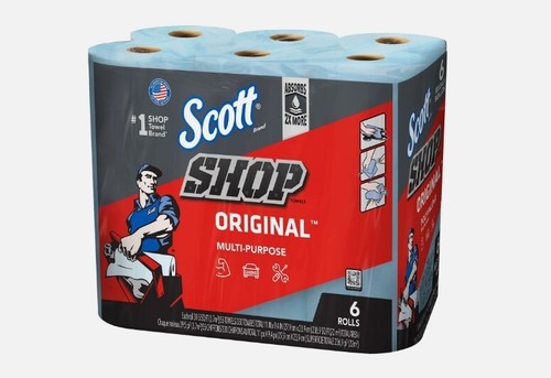 Scott Shop Toallas Original Azul Shop Toallas Multiusos Mantenimiento Automotriz - Imagen 12 de 31