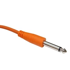 10 ft foot 1/4 mono guitar to effect pedal pro audio PA patch cable cord Orange