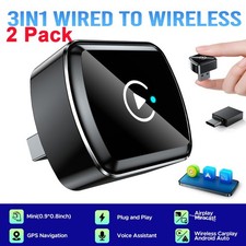 2 Mirror Phone to Car Screen Adapter 3 in1 Wireless Adapter Kivont Mini Carplay