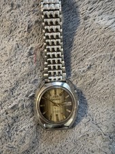 Orient 3 Star Automatic 21 Jewels Day/Date Wristwatch Silver Dial Steel Band