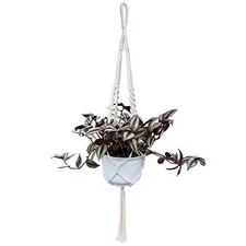 Plant Hanger, Indoor Hanging Planter Basket, Beads Decorative Flower Pot Hold...