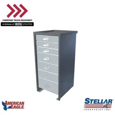 Stellar 13718, (7) Drawer Heavy-Duty Steel Toolbox- 35.56"H x 16"W x 18.75"D