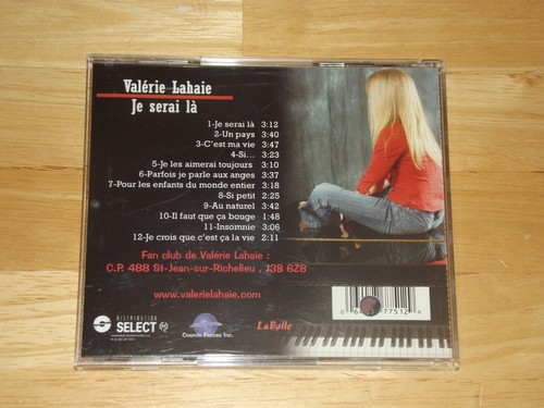 Valerie Lahaie Je serai La (CD) - Photo 2 sur 3
