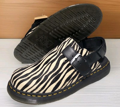 Dr. Martens Jorge II Animal Hair-On Leather Slingback Zebra Doc Martens M10 W11
