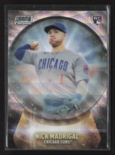 2021 Stadium Club Chrome #CB-15 Nick Madrigal Crystal Ball Wave Refractor A13