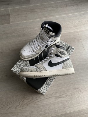 Nike Air Jordan 1 High OG Cement | DZ5485-052 | EU44/US10 | Gebraucht mit Karton