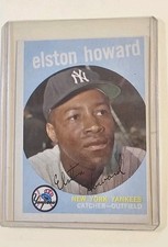 Topps 1959 Elston Howard #395 New York Yankees Baseball Base Set Card