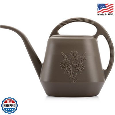 Fasmov 1-Gallon Plastic Watering Can with Comfortable Handle, Garden Watering Ca