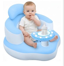 BABY SEAT WITH TRAY AND BACK SUPPORT, PINK 3-36 MONTHS, BUILT-IN AIR PUMP