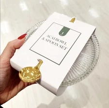 Target Bullseye Playground's clear Glass Açaí Bowl and Spoon Set With Lid (NEW)