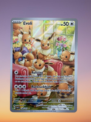 Pokémon Karte | Evoli Illustration Rare | 188/167 Maskerade im Zwielicht DE NM  