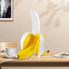 Modern Banana Table Lamp, Desk Lamp,Led Night Light Baking Finish Resin Banan...
