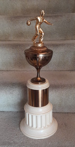 Vintage 1952 - 1953 Bowling League Trophy