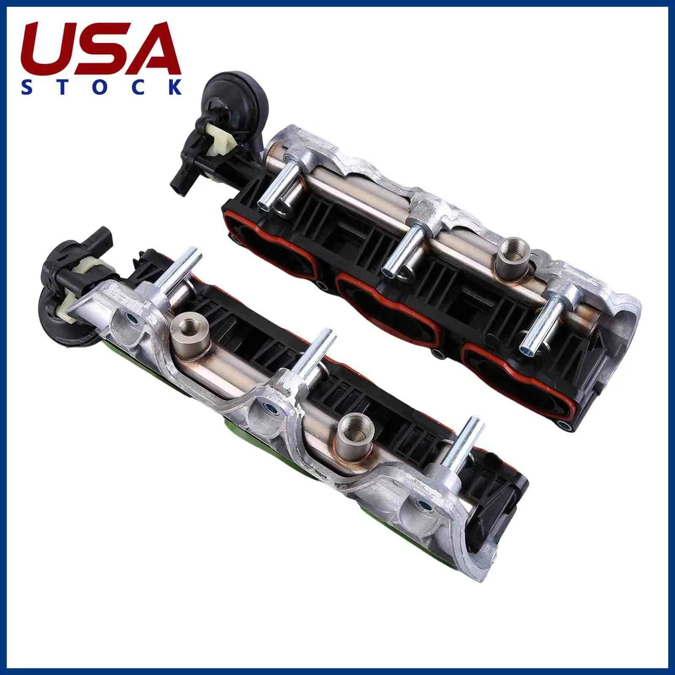 Colector de admisión izquierdo derecho 2 piezas para Audi A6 3,0 L V6 Quattro 2012 2013 2014-2015 Foto 4 de 4